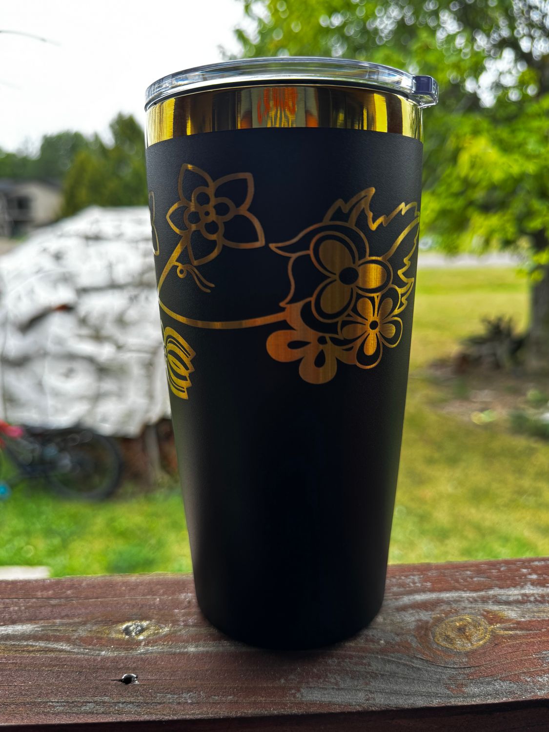 20 oz Ojibwe Floral Tumbler