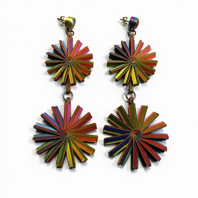 Pendientes grandes dobles