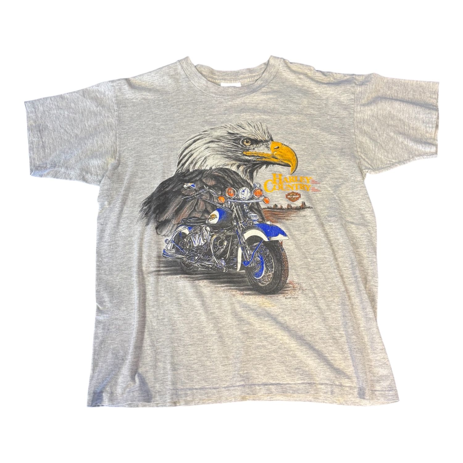 90s Harley Davidson Eagle Tee L