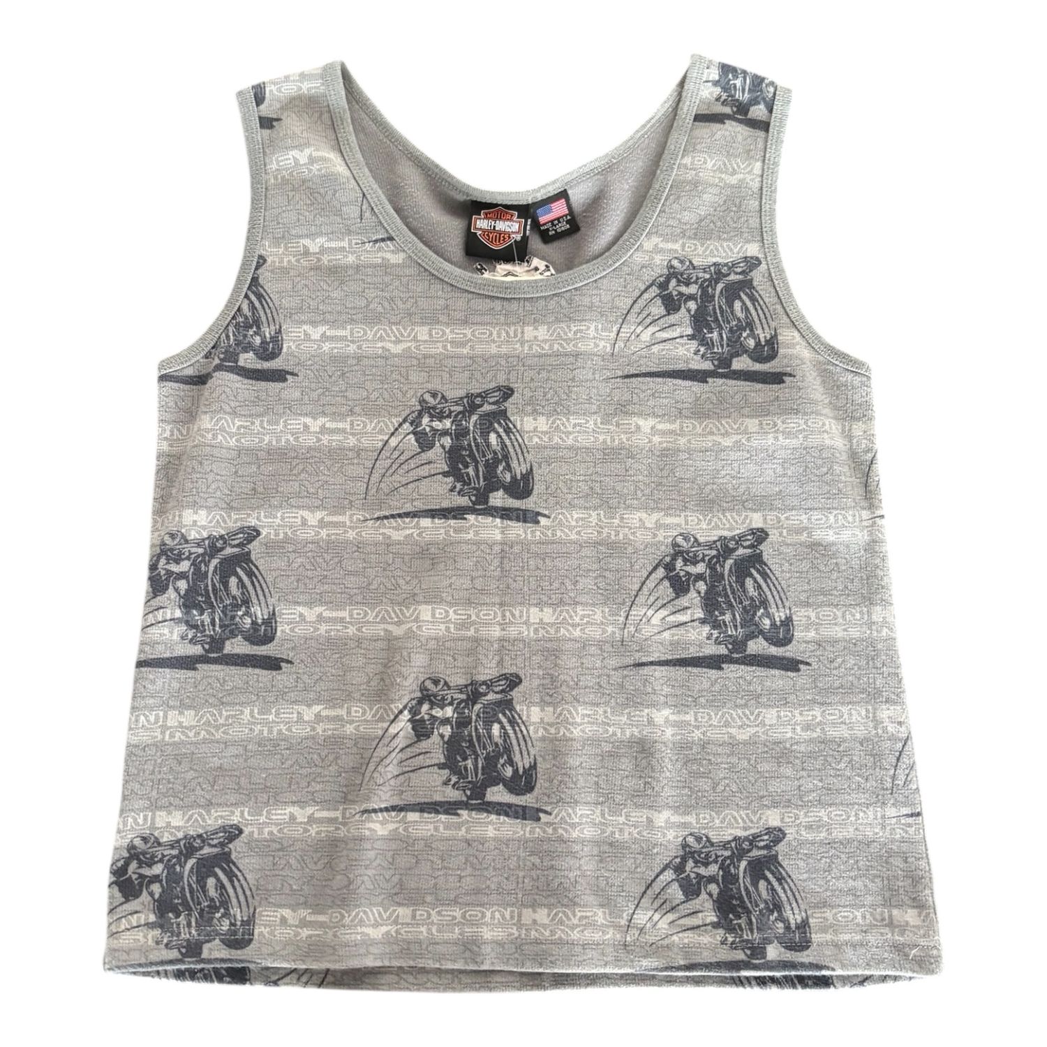 90s Womens Harley Davidson AOP Tank XL