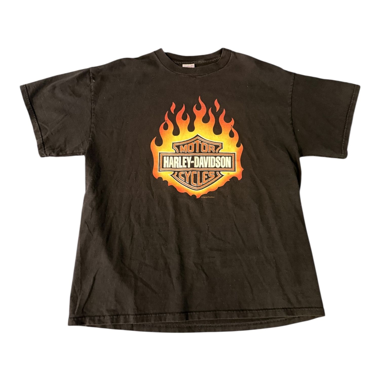 90s Harley Davidson Flame Tee XL