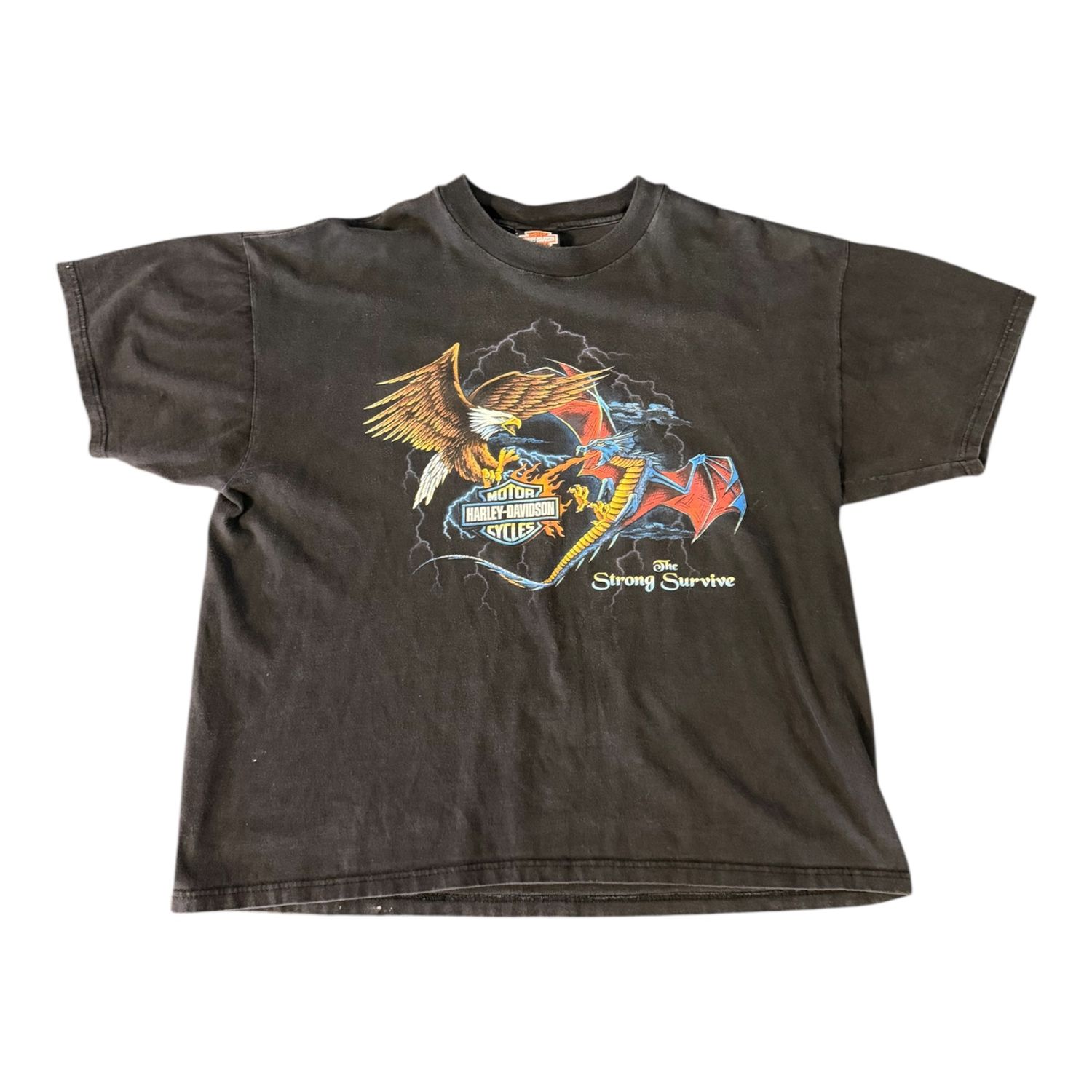 1997 Harley Davidson Dragon &amp; Eagle Tee L