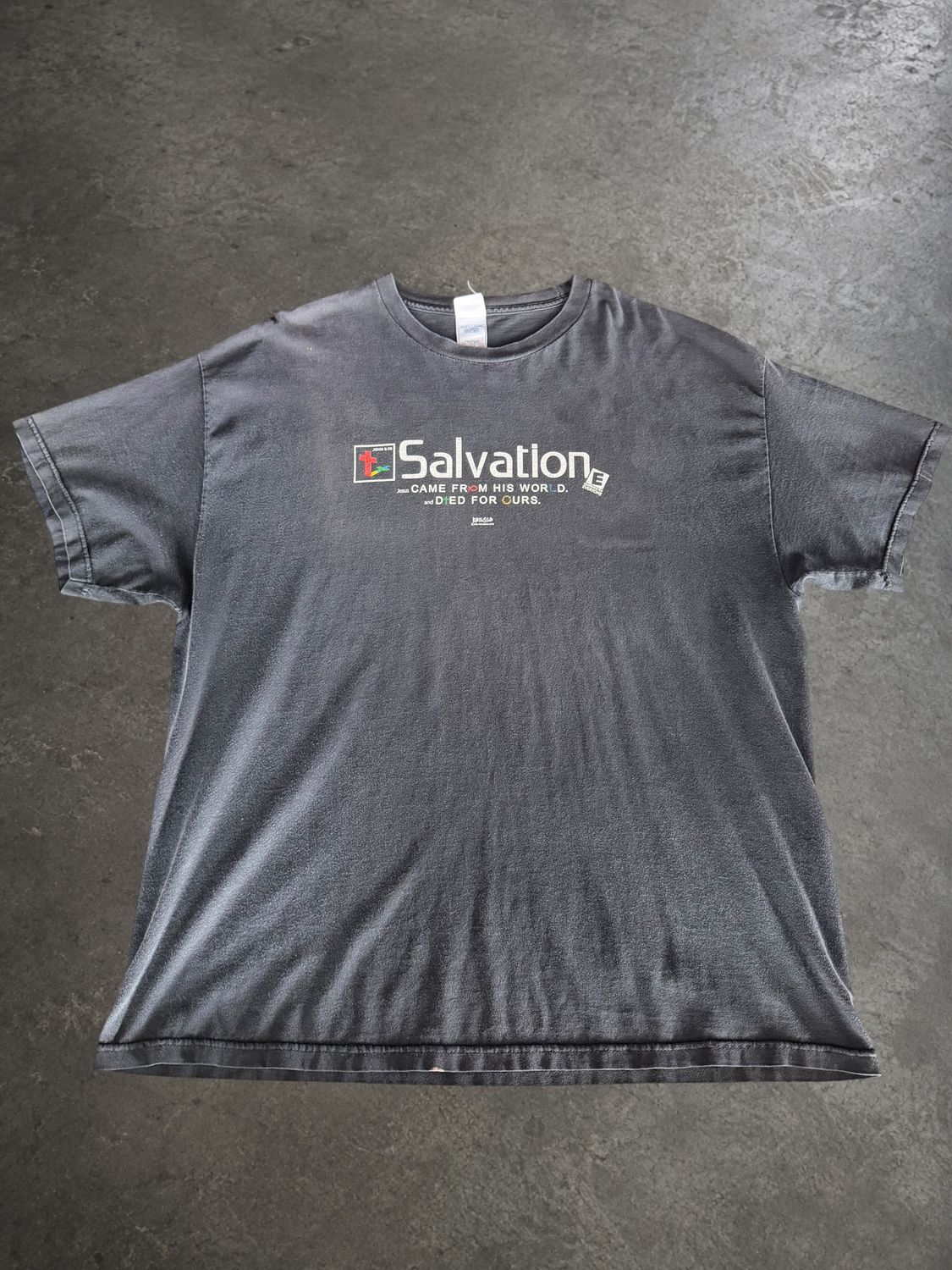 2005 Kerusso PlayStation Jesus Faded Tee