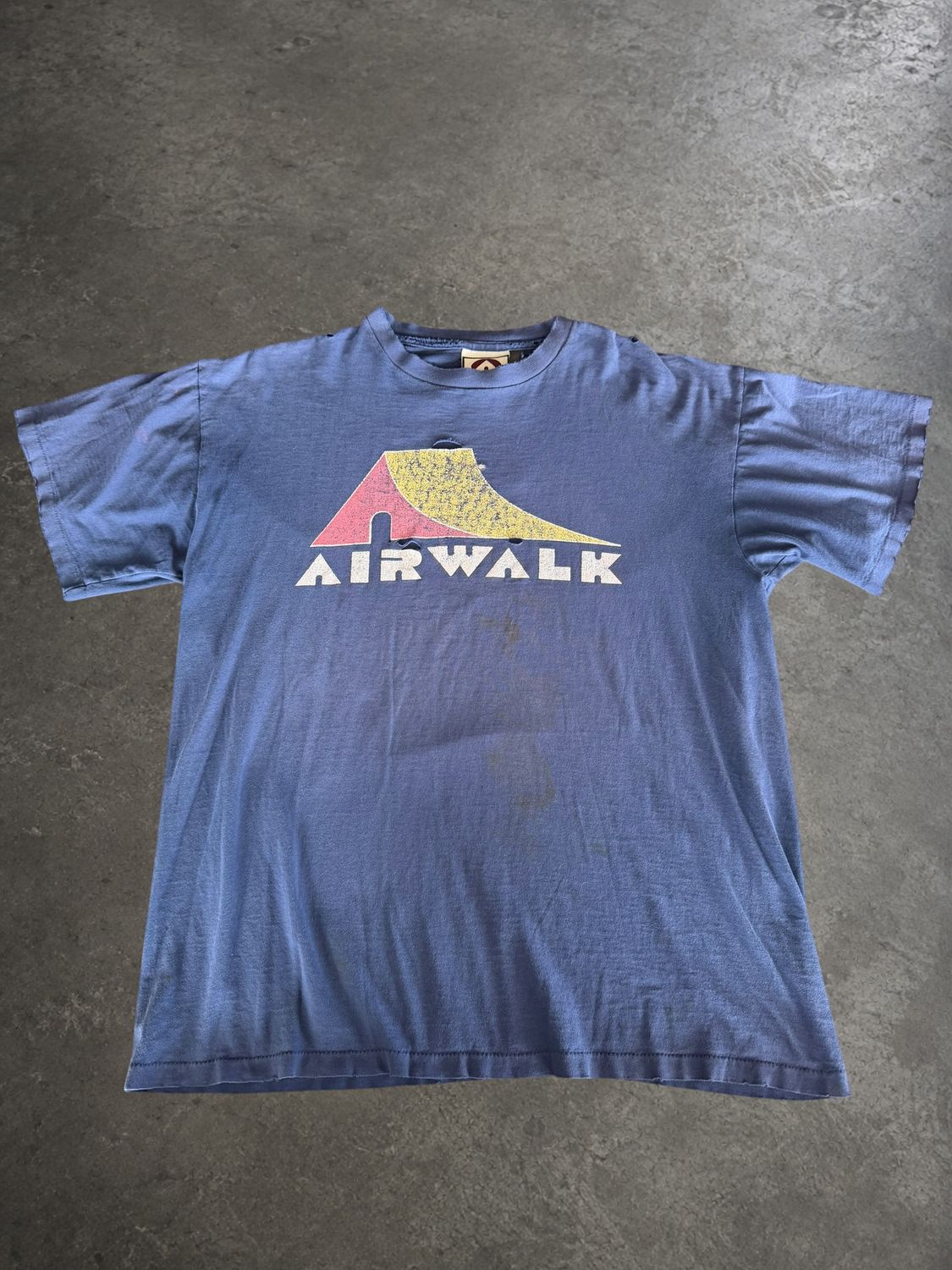 90s Airwalk Faded &amp; Distressed Skate Tee