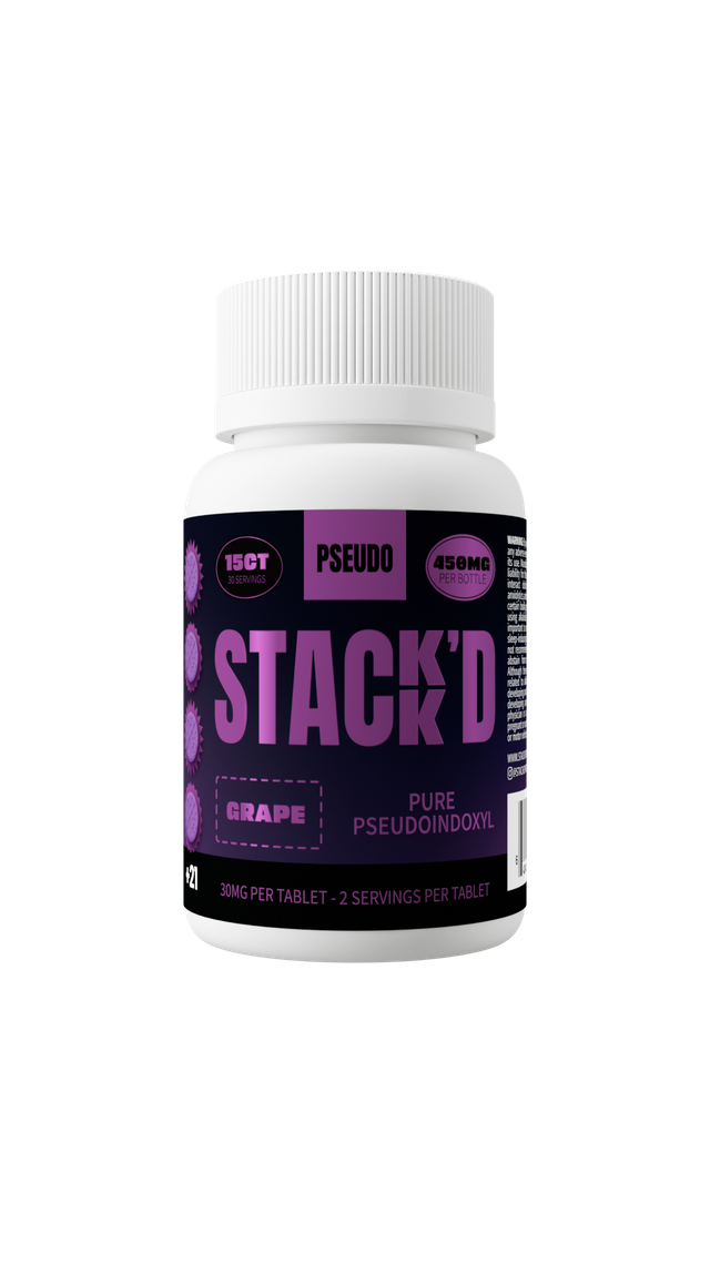 Stack’d Pseudoindoxyl, Grape Flavor, 450mg, 15 Count Stack’d Pseudoindoxyl, Grape Flavor, 450mg, 15 Count