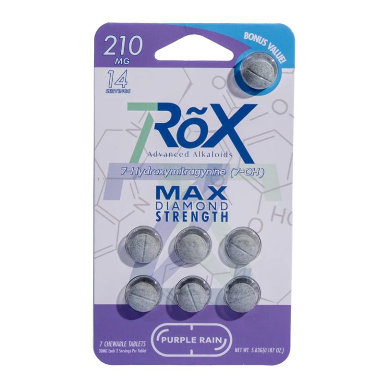 7ROX Advanced 7-OH, Purple Rain Flavor, 210mg Pack, High Strength Rapid Release