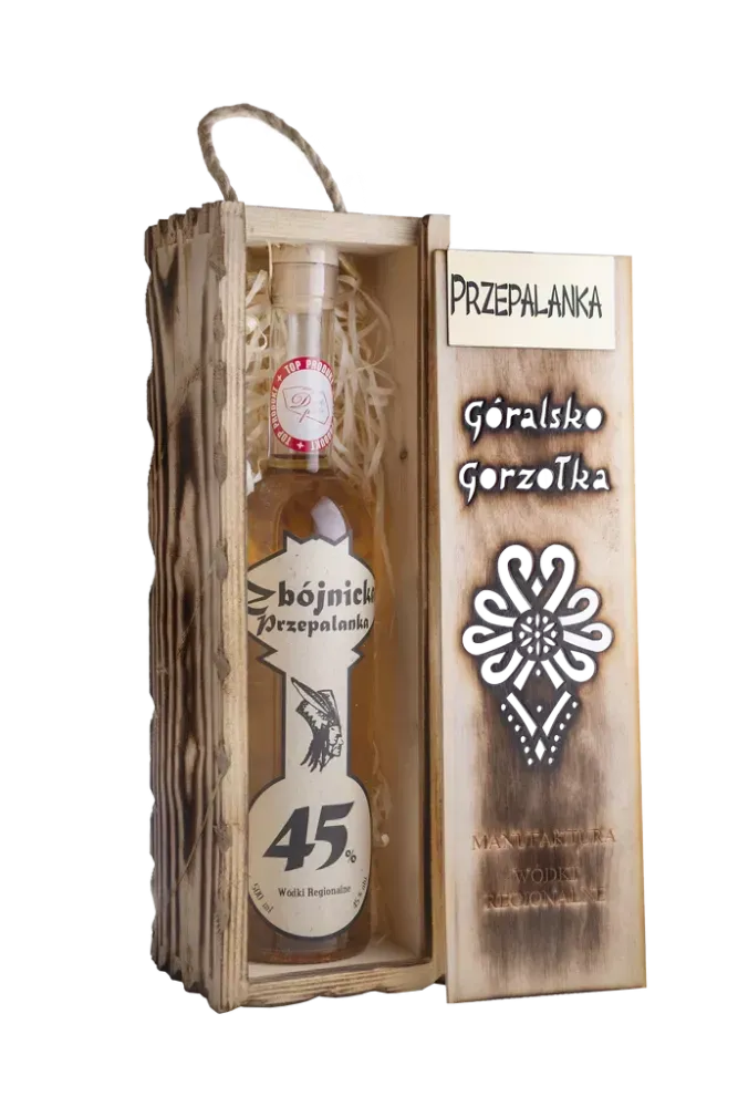 Przepalanka Zbójnicka 45% w Skrzynce