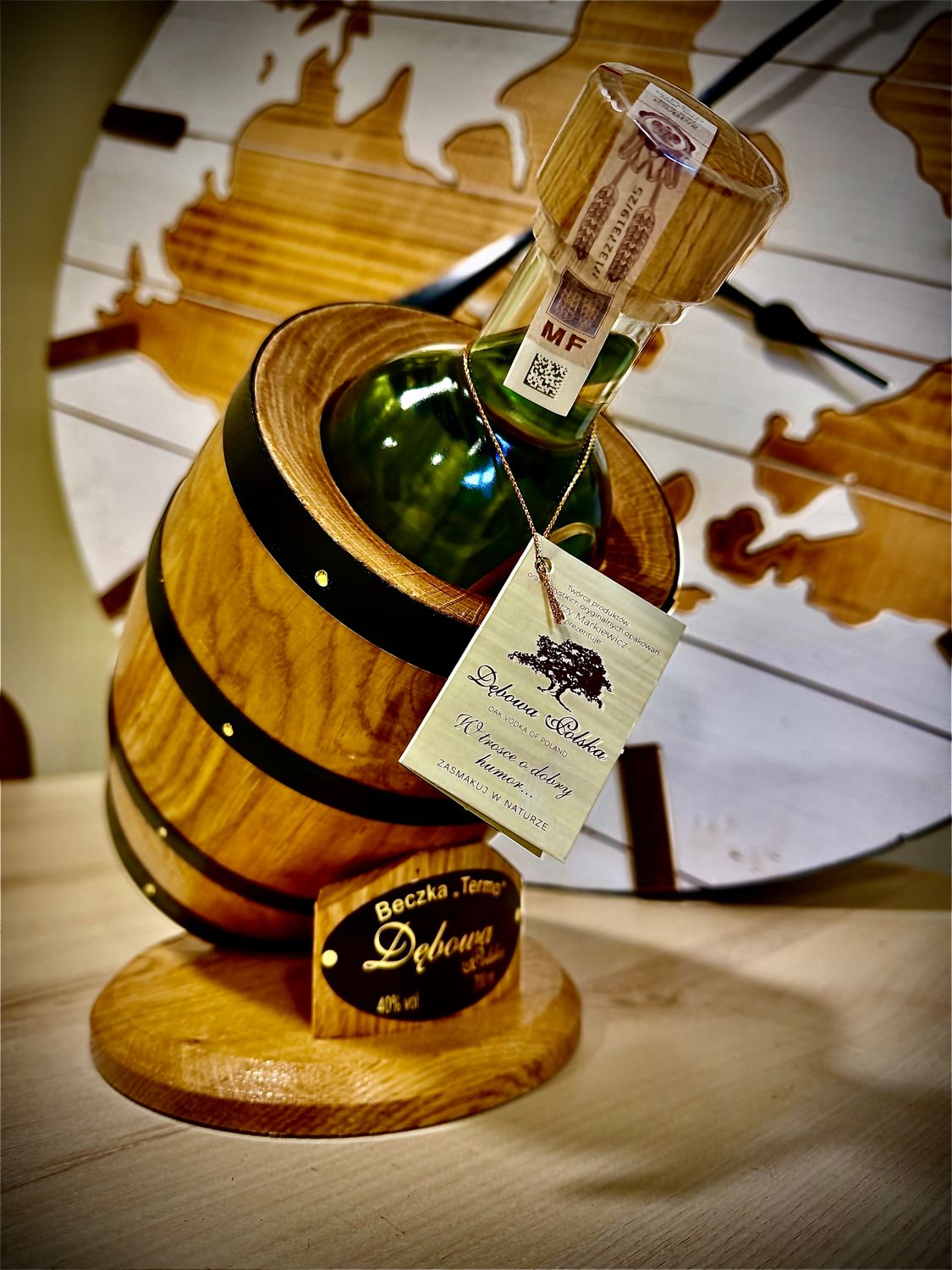 Wódka Dębowa Polska Termo Beczka 0,7l