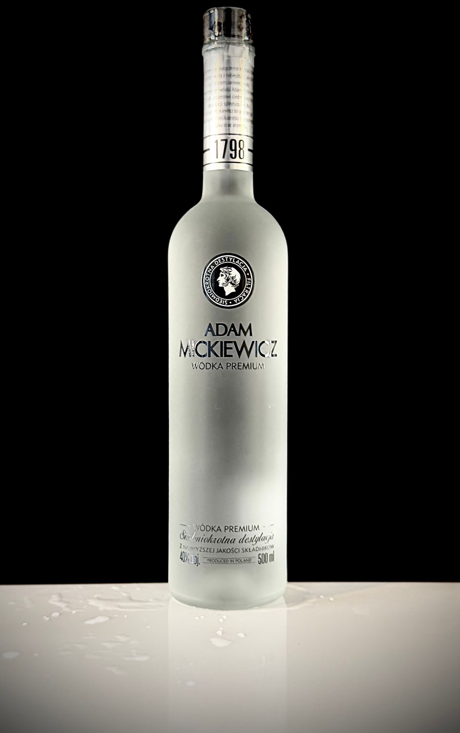 Zestaw wódek na wesele Adam Mickiewicz 0,5l / 40% 30szt