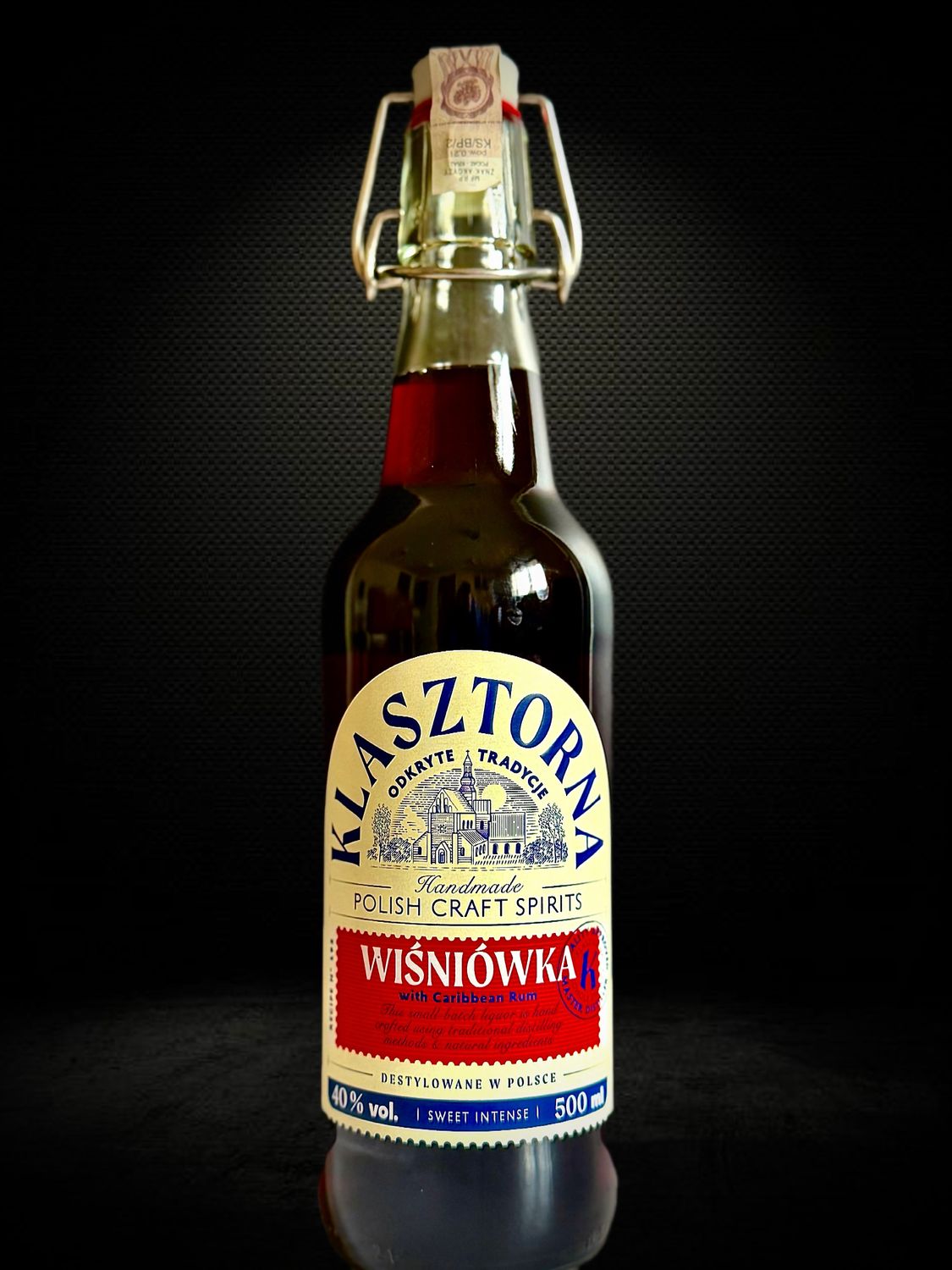 Wódka Klasztorna Wiśniówka 0.5l 40% - Alkohole Regionalne Online | uroczysta.pl