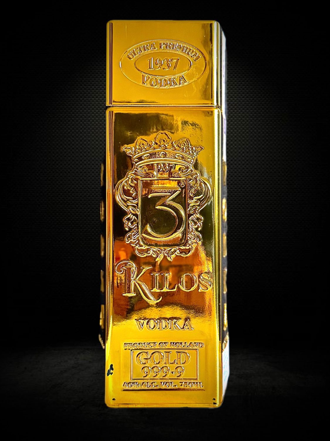 3 Kilos Gold Vodka 0,75l 40% - wódka premium | Uroczysta.pl