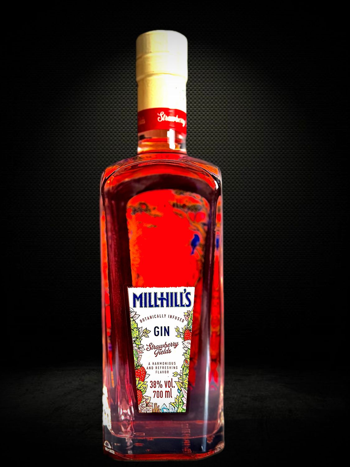Millhill's Strawberry Fields Gin 0.7l 38%