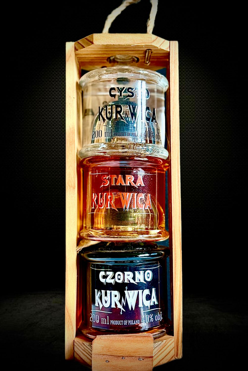 Wódka Kurnwica Trojaczki Zestaw Wódki Regionalne 3x 0,2l - Alkohole Regionalne Online | uroczysta.pl