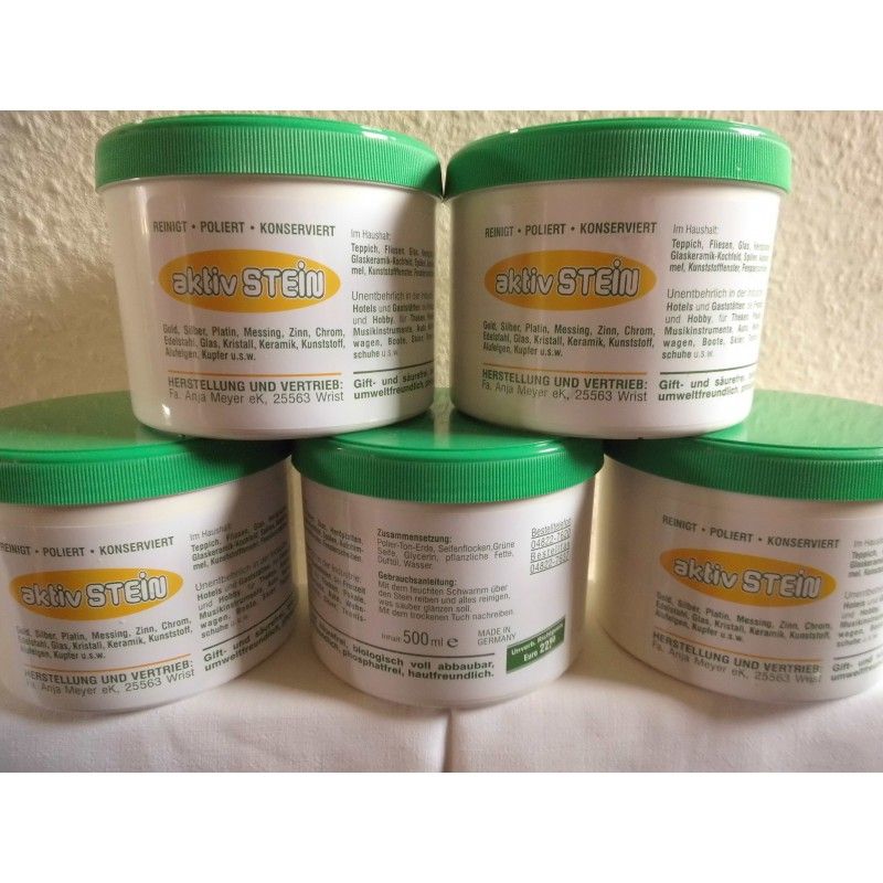 5 X Aktivstein, a.500ml.  "Gift- und säurefrei"  Nur 99,99€  (40,00€/L)