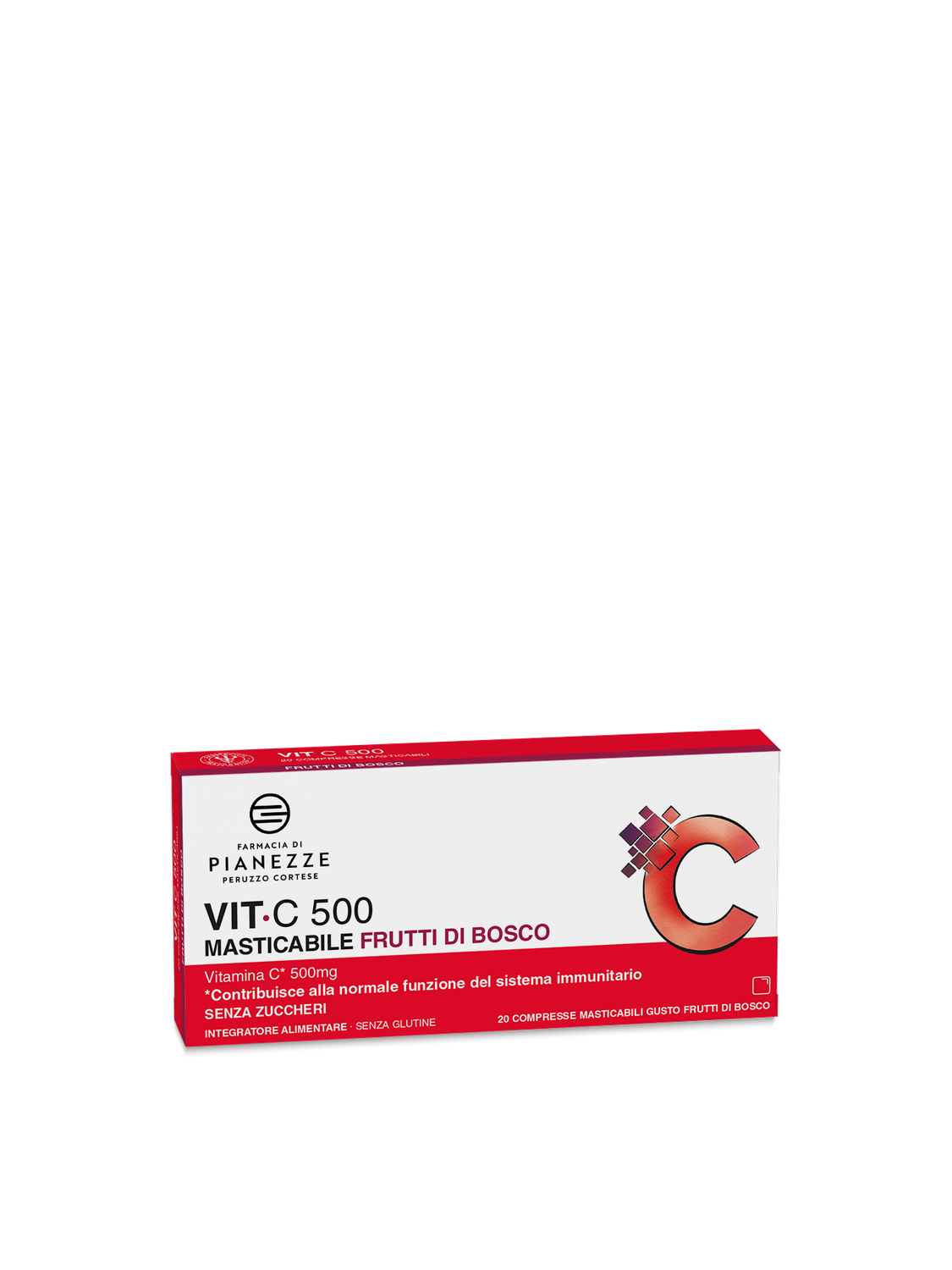 LFP VIT C 500 MASTIC FRUT20CPR