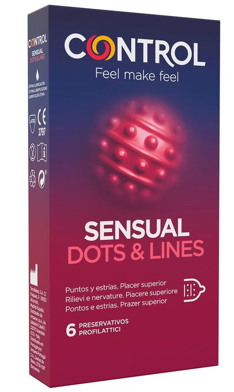 CONTROL SENSUAL DOTS&amp;LINES 6PZ