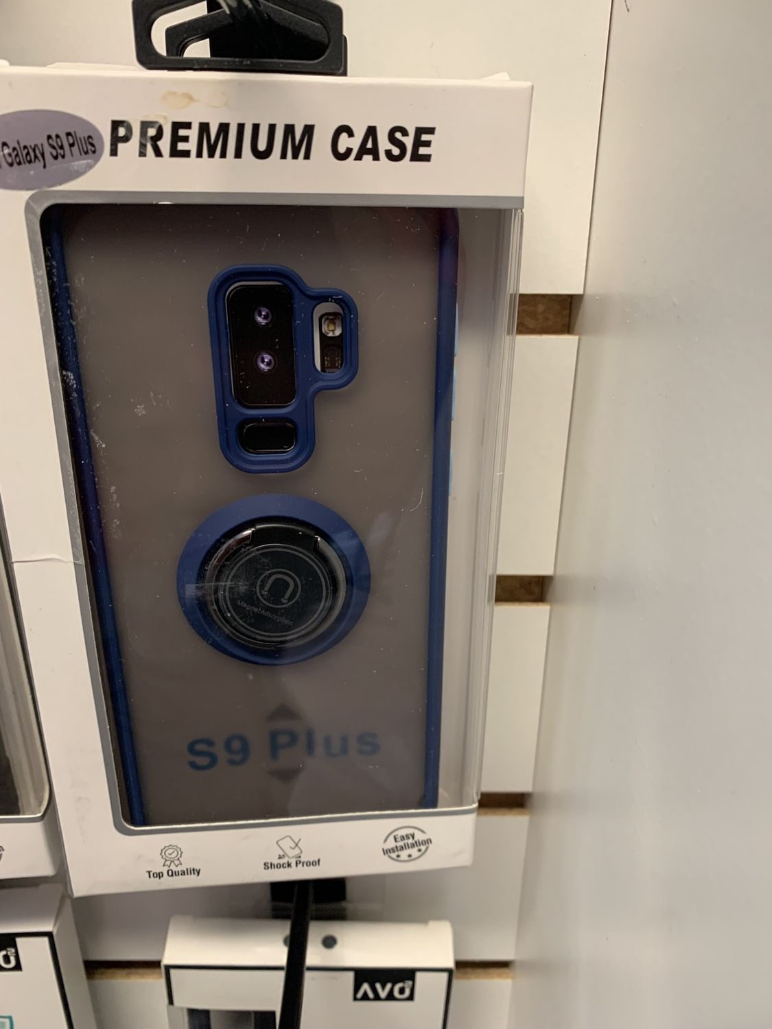 Galaxy 9 See thru Blue Case