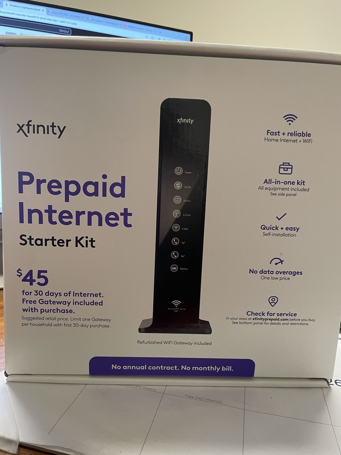 Xfinity Prepaid Internet Box
