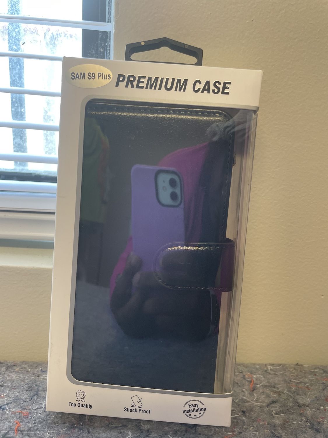 Galaxy 9 Black Wallet Case