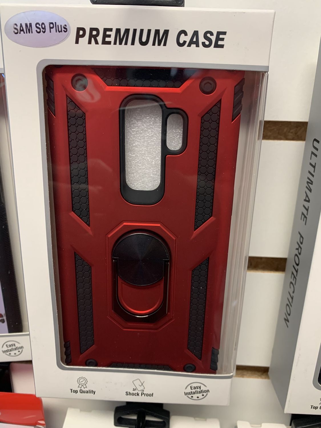 Galaxy 9 Red and Black Case