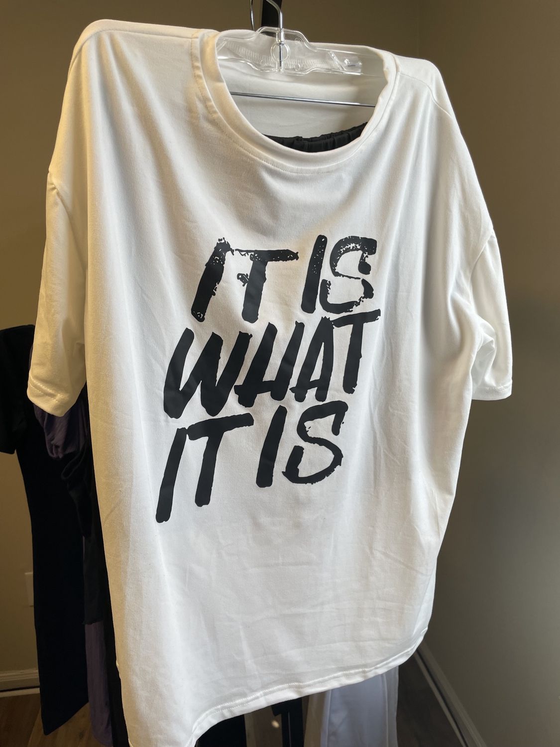 It Is What It IS White 2pc White set