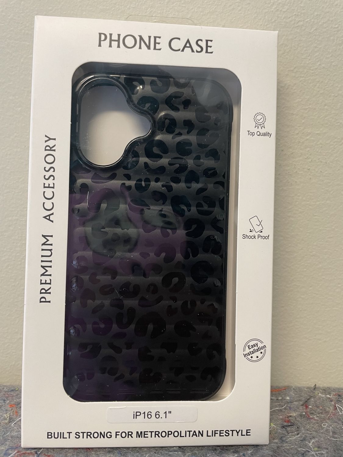 Iphone16 Black Leopard