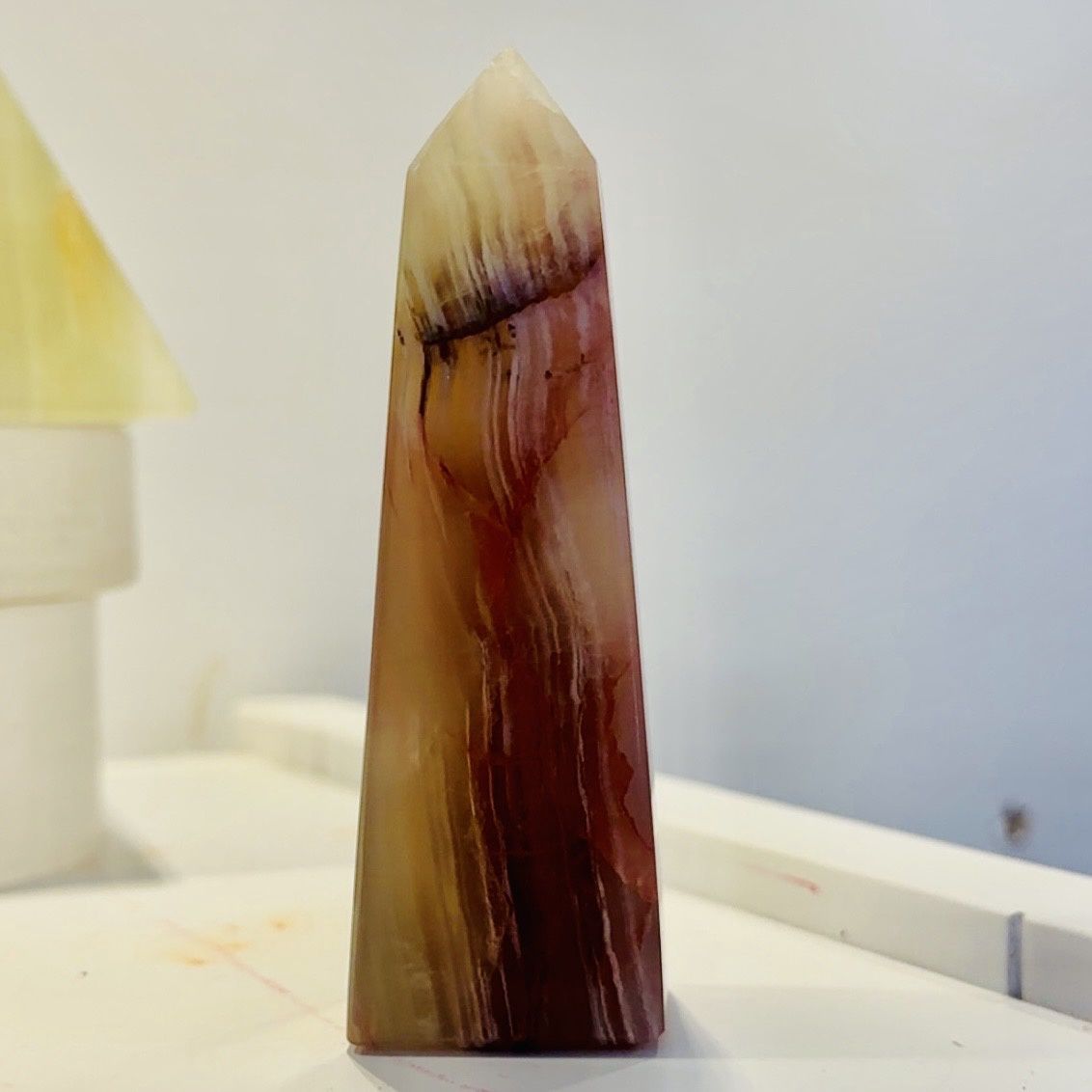 Banded Calcite Tower 10cm