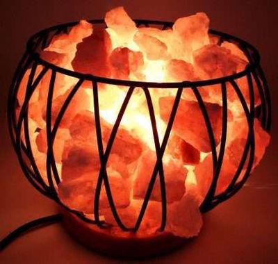 Crystal Energy Cage - Salt Lamp