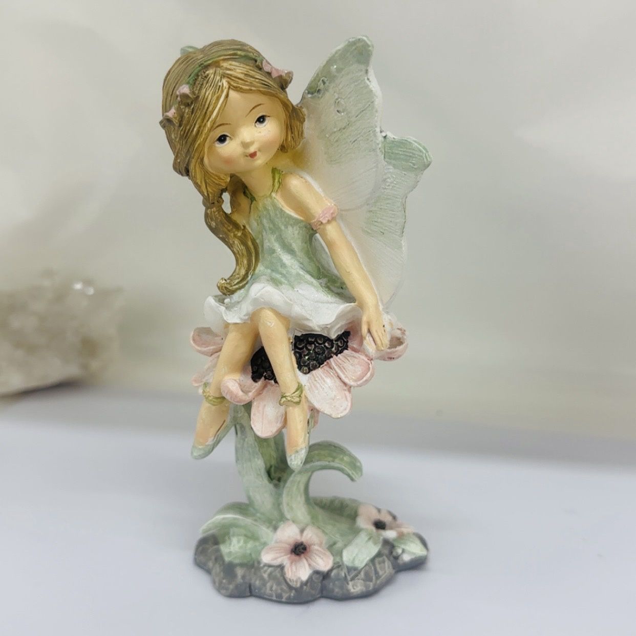 Fairy Sitting on Flower