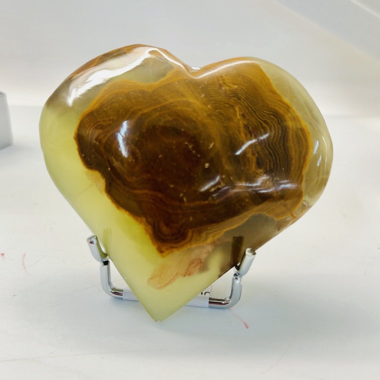 Banded Calcite Heart 9cm