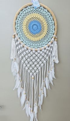 Dream Catcher Blue Yellow Large