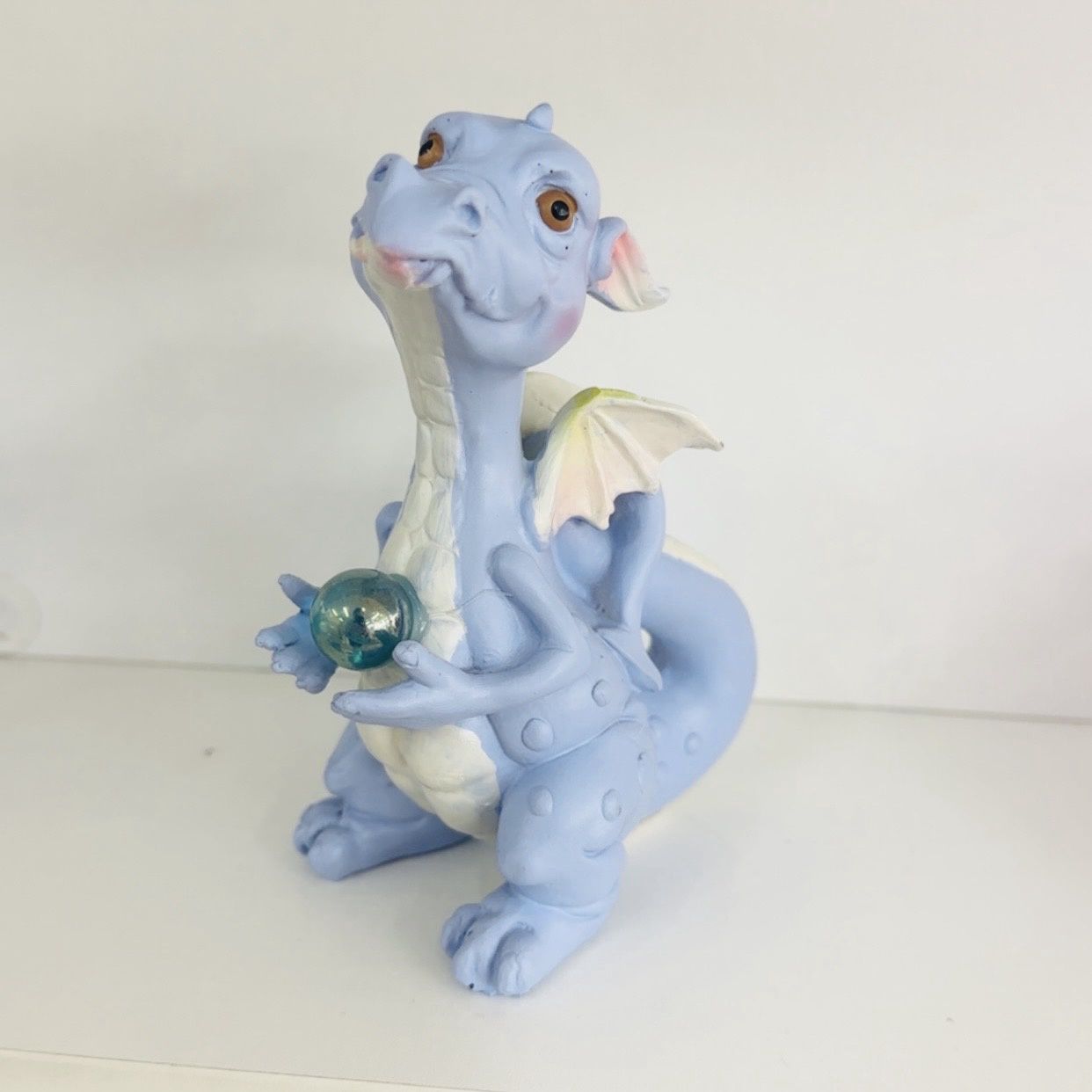 Blue Dragon holding Ball