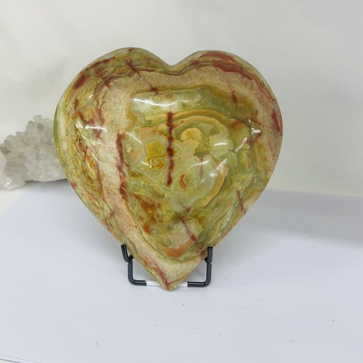 Banded Calcite Heart