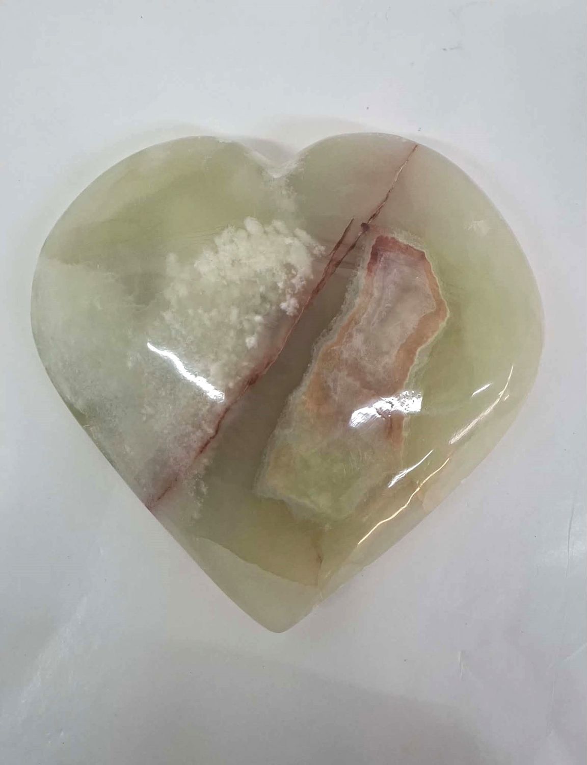 Banded Calcite Heart