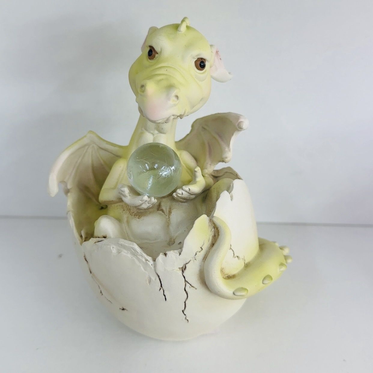 Yellow Dragon holding Ball