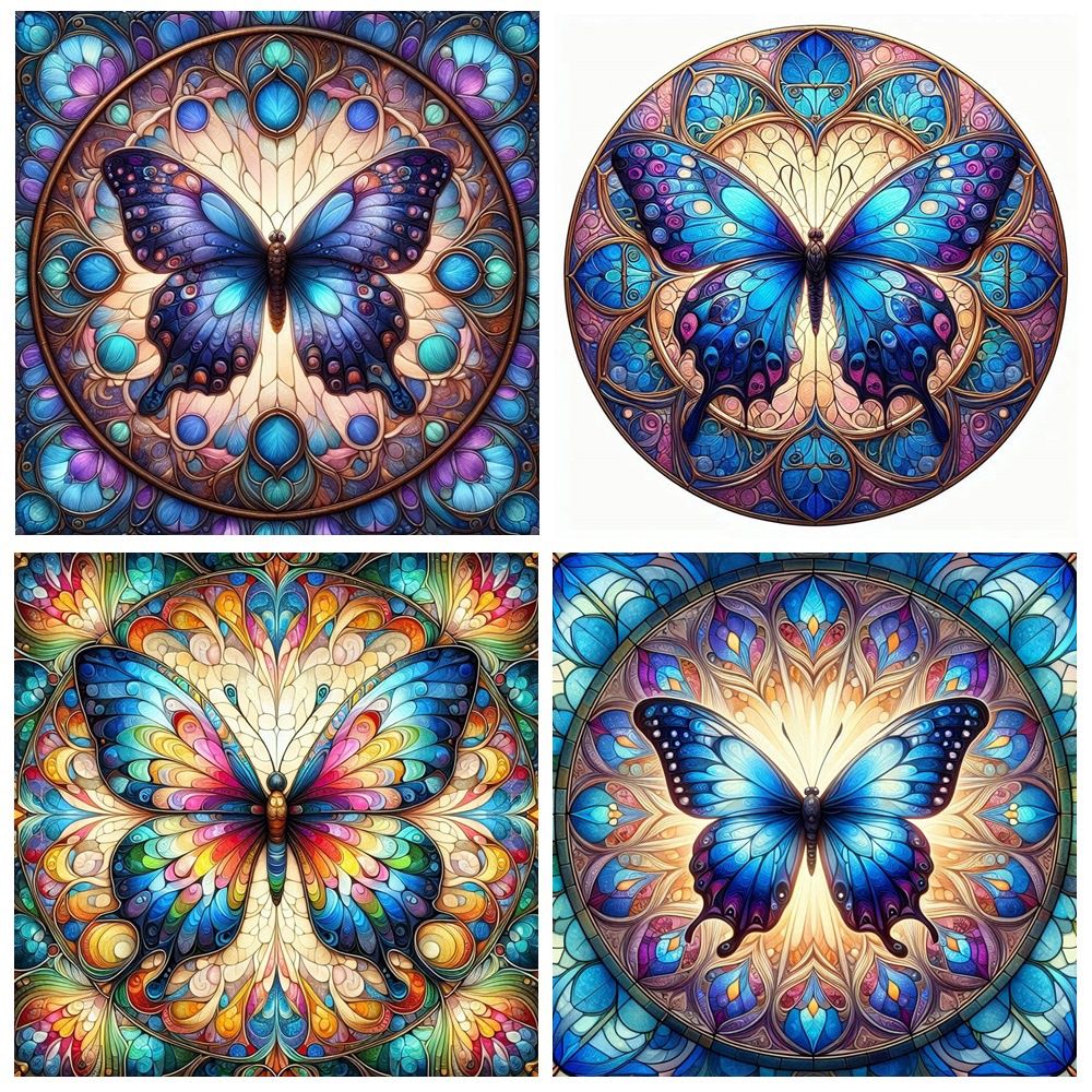 Butterfly Ceramic Coaster Set 4