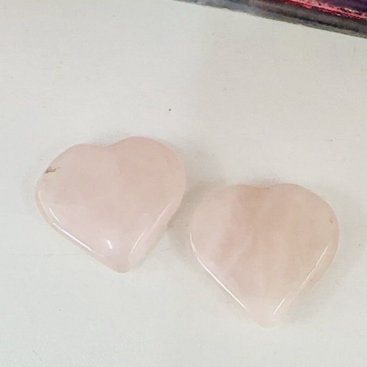 3cm Rose Quartz Heart