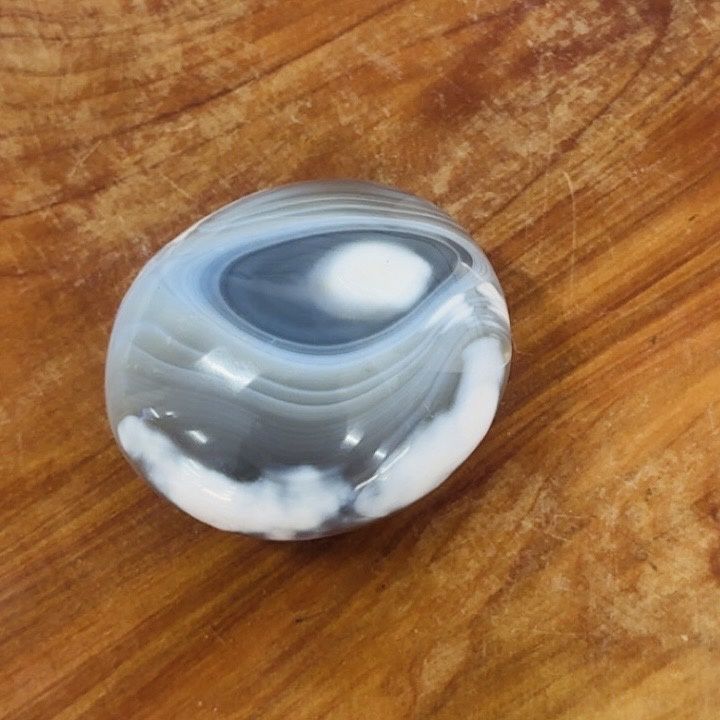 Grey Banded Agate Polished