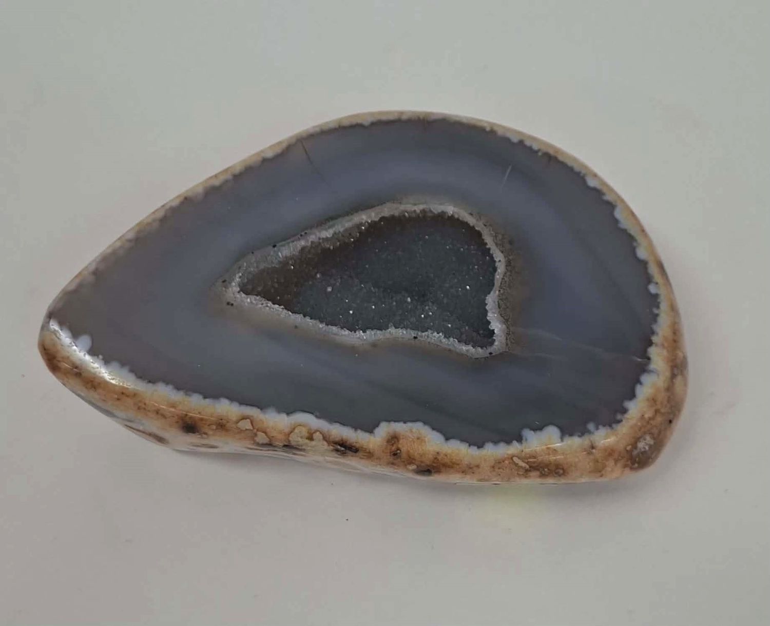 Polished Agate Geode with BLace
