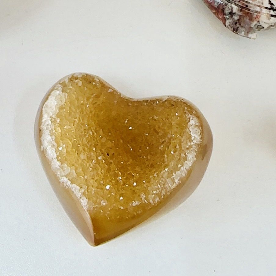 Agate Geode Heart 5cm