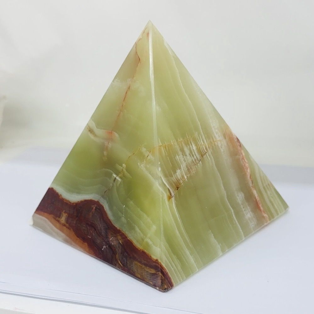 Banded Calcite XLge Pryamid  13cm