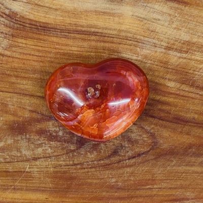 Carnelian heart 6cm