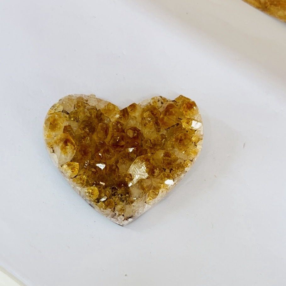 Citrine Heart 8cm