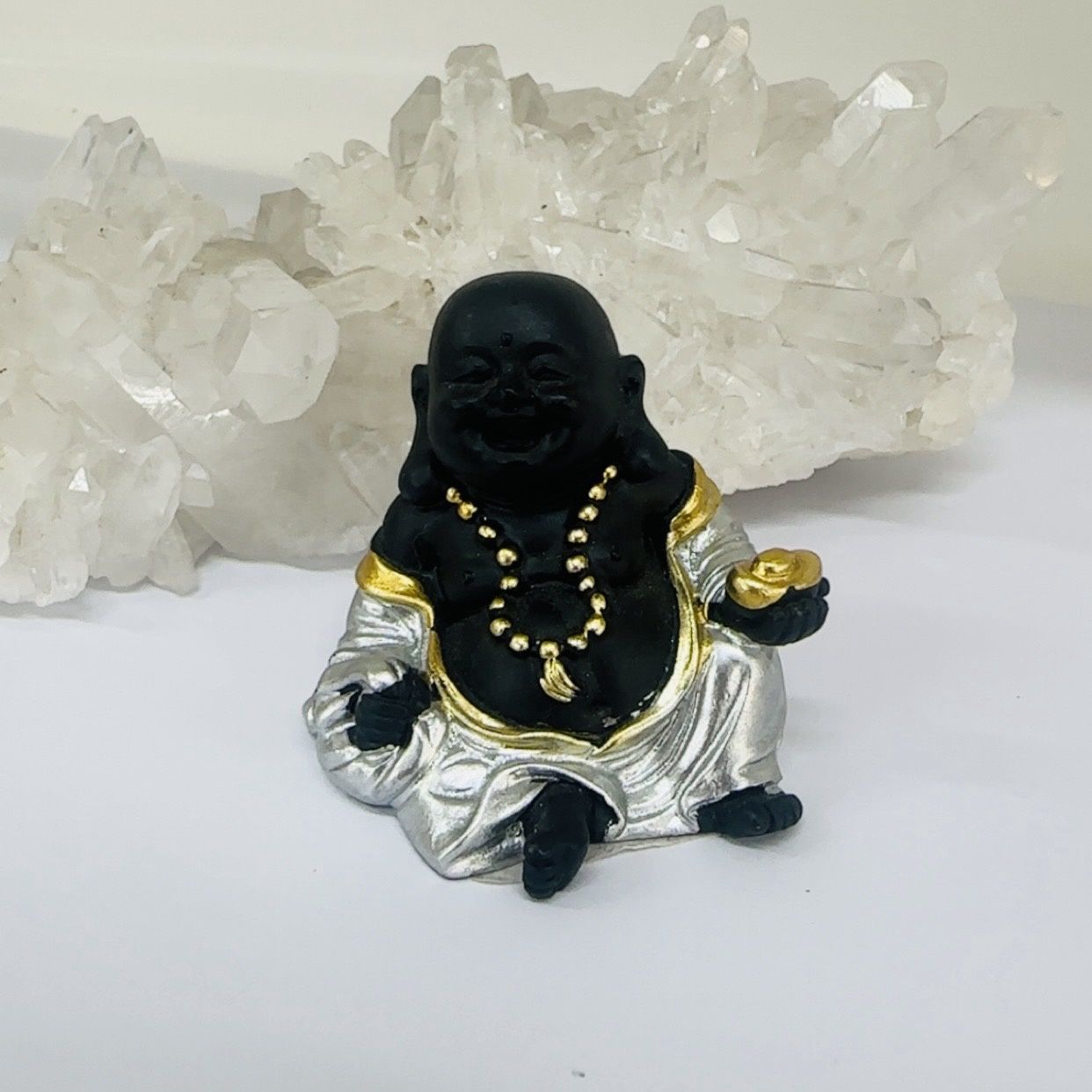 4cm Blue Happy Buddha