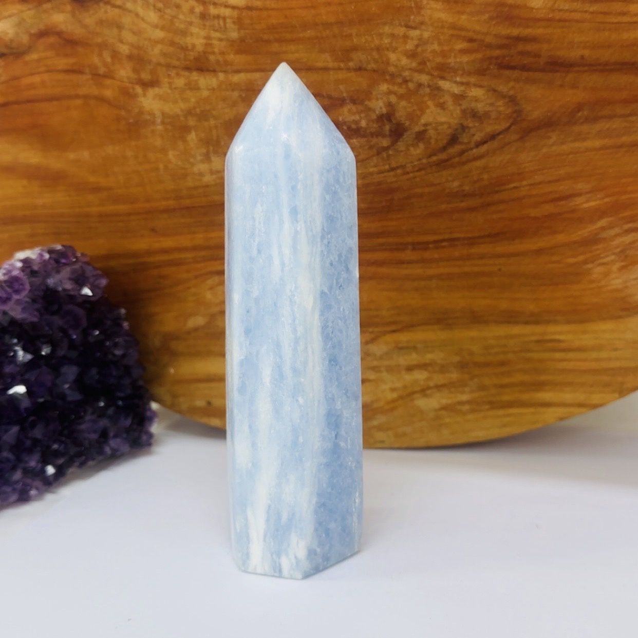 Blue Calcite Tower 16cm