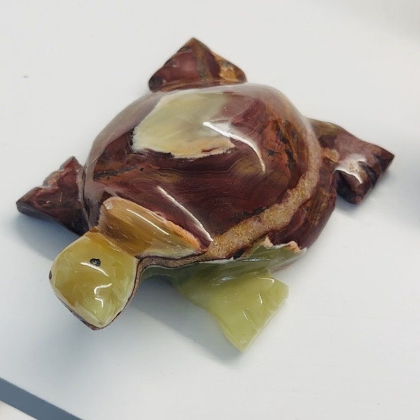 Banded Calcite Turtle 8cm