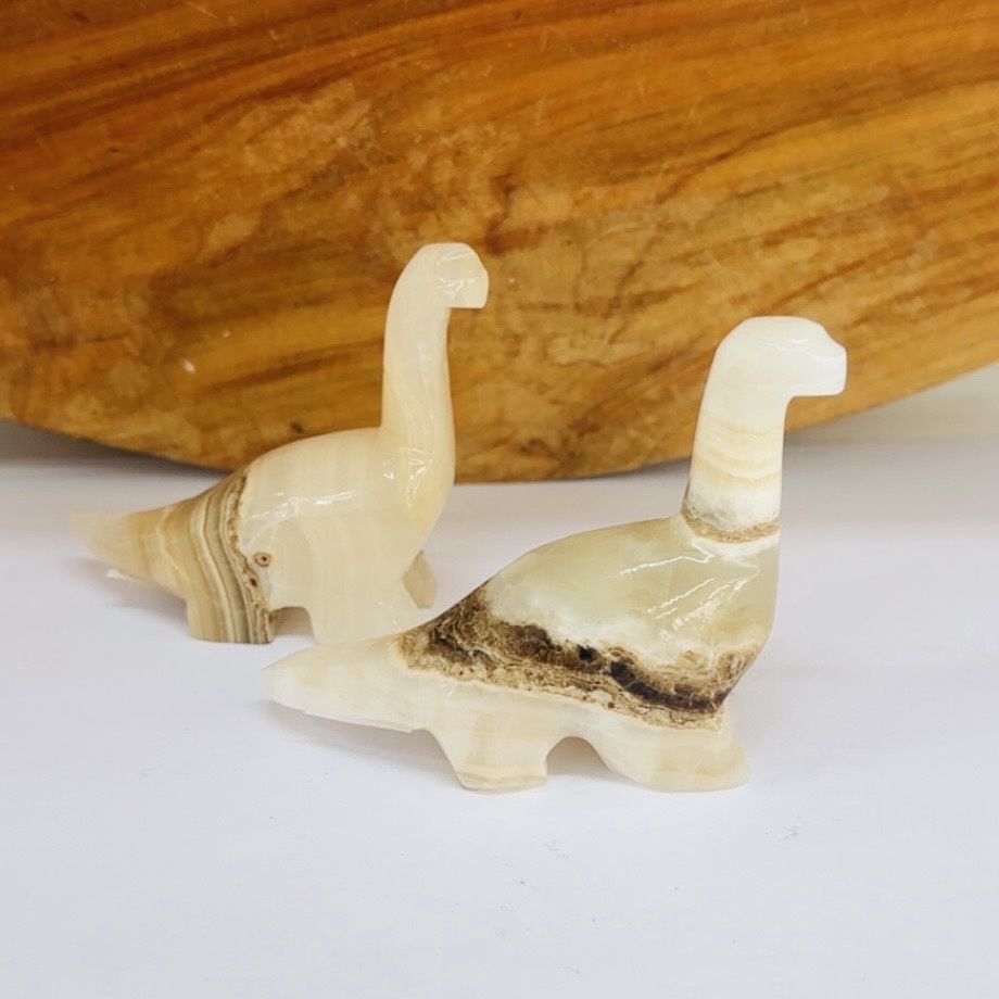 Calcite Dinosaurs 8x6cm