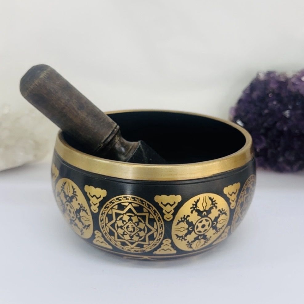 Singing Bowl Black Tree 12cm