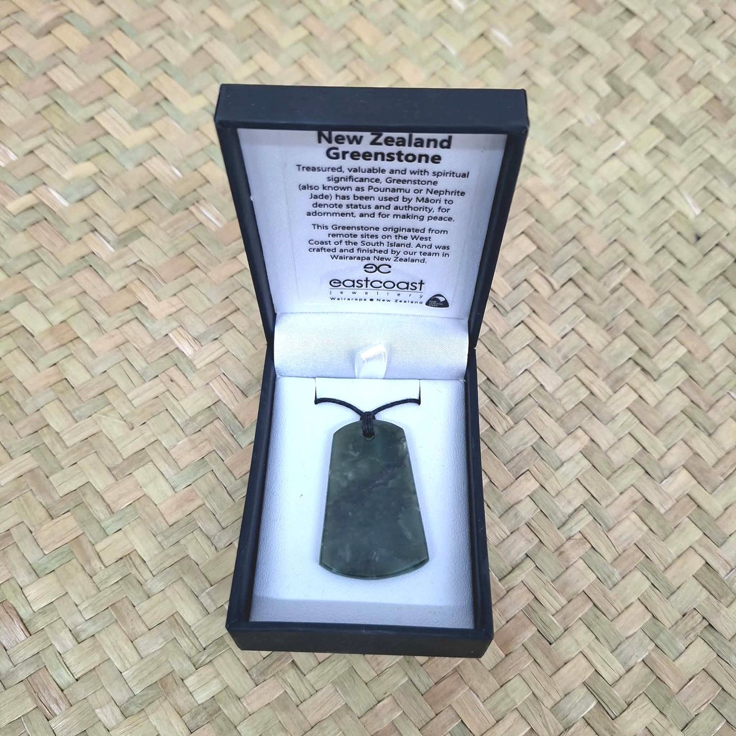 NZ Pounamu pendant boxed