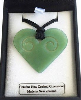 NZ Pounamu Heart Pendant